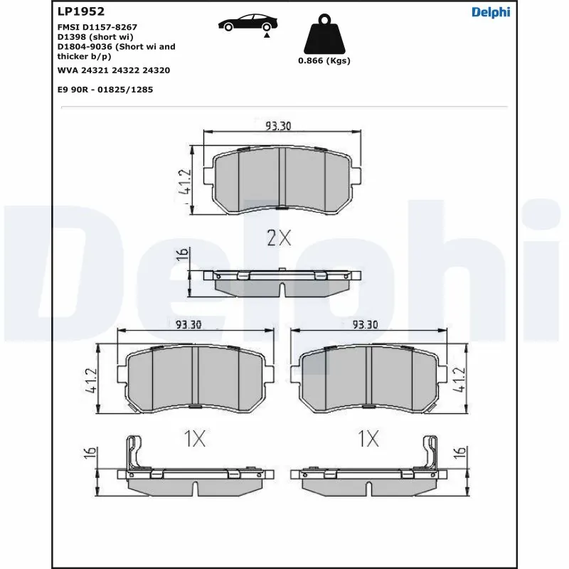 Brake Pad Set, disc brake