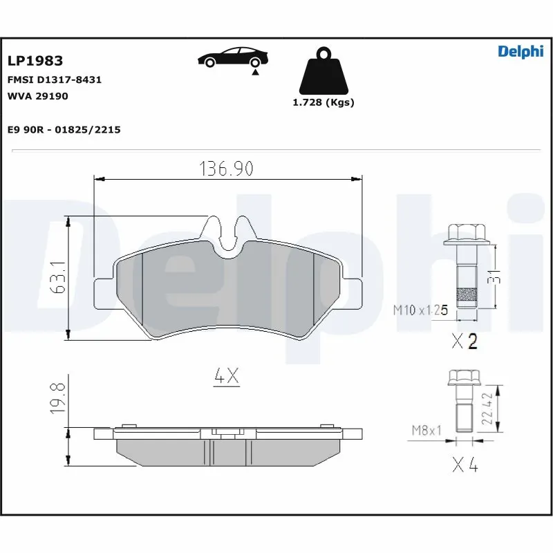 Brake Pad Set, disc brake