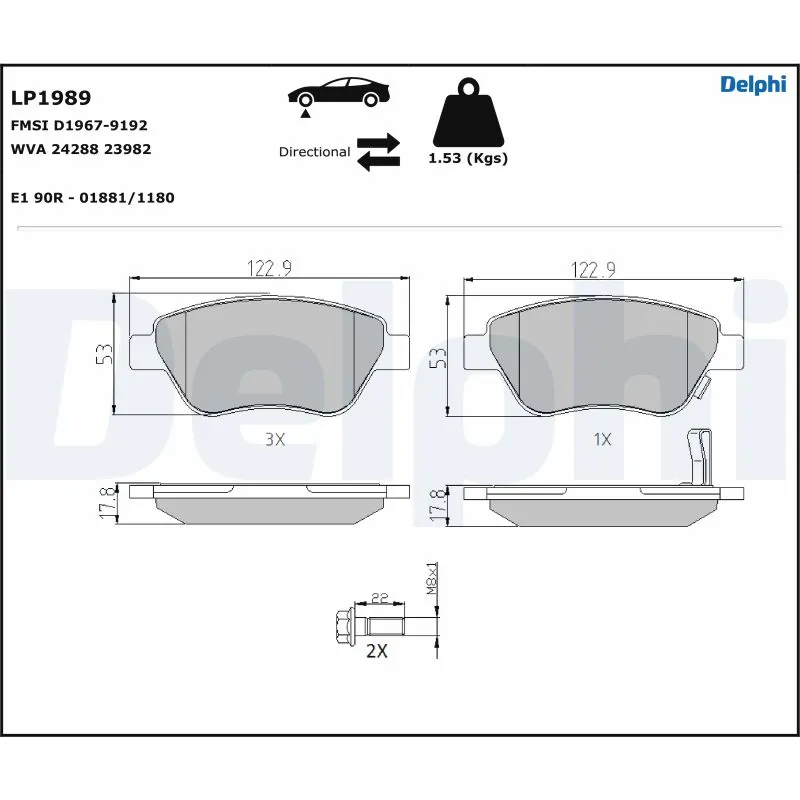 Brake Pad Set, disc brake