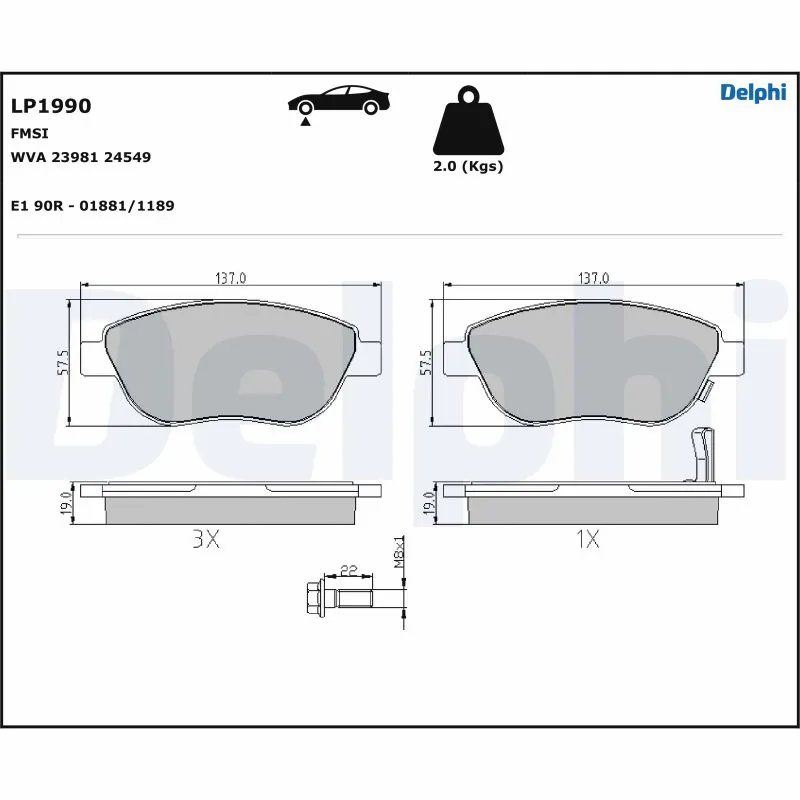 Brake Pad Set, disc brake