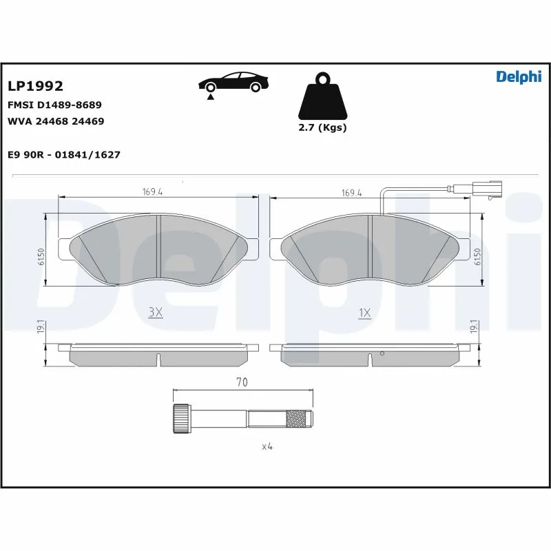 Brake Pad Set, disc brake