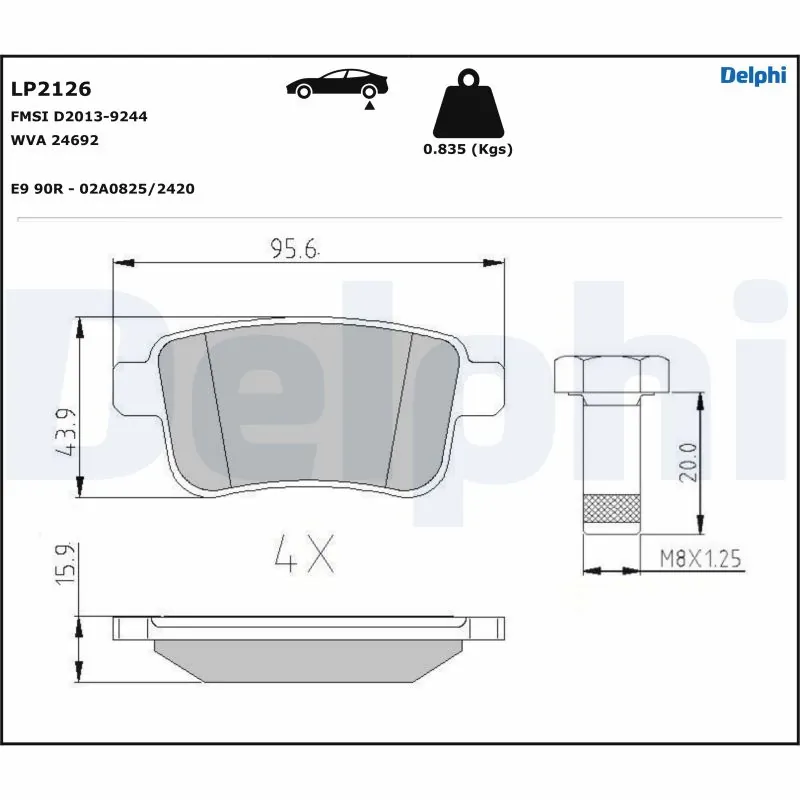 Brake Pad Set, disc brake