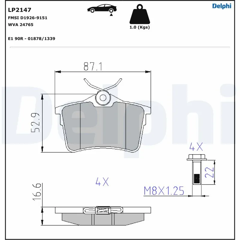 Brake Pad Set, disc brake