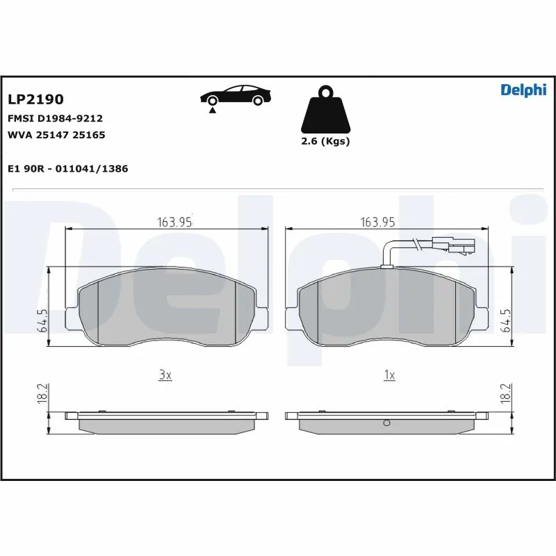 Brake Pad Set, disc brake