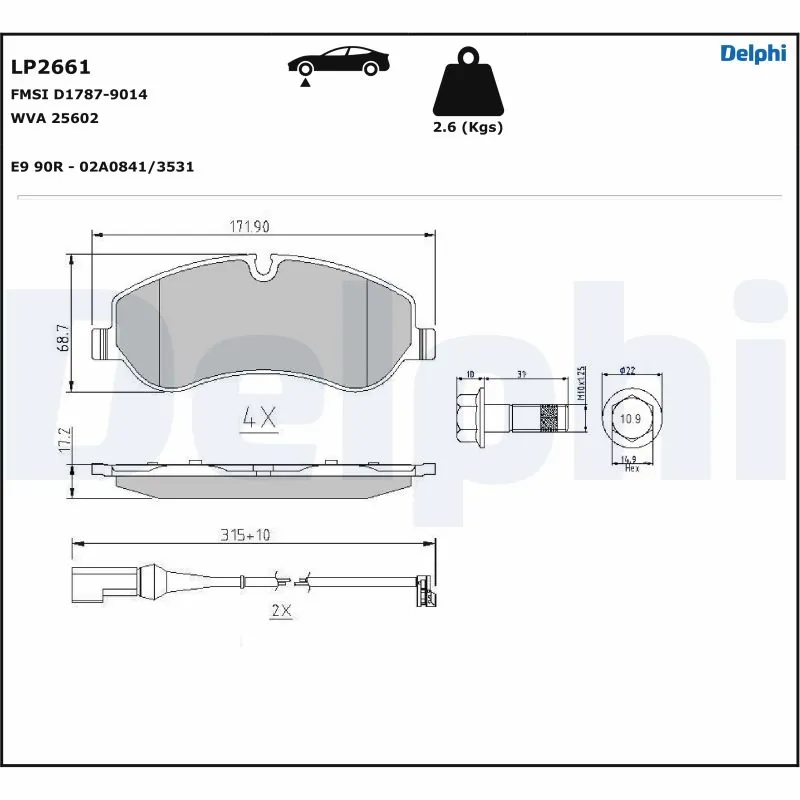 Brake Pad Set, disc brake