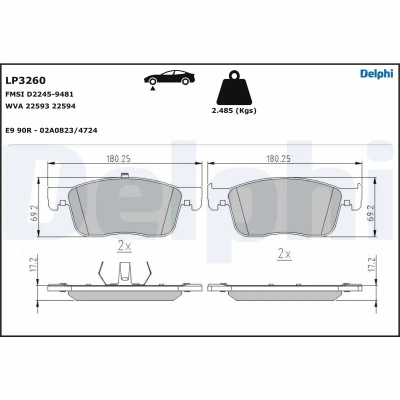 Brake Pad Set, disc brake