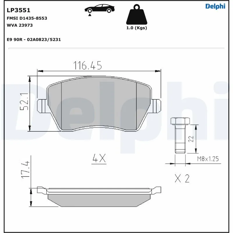 Brake Pad Set, disc brake