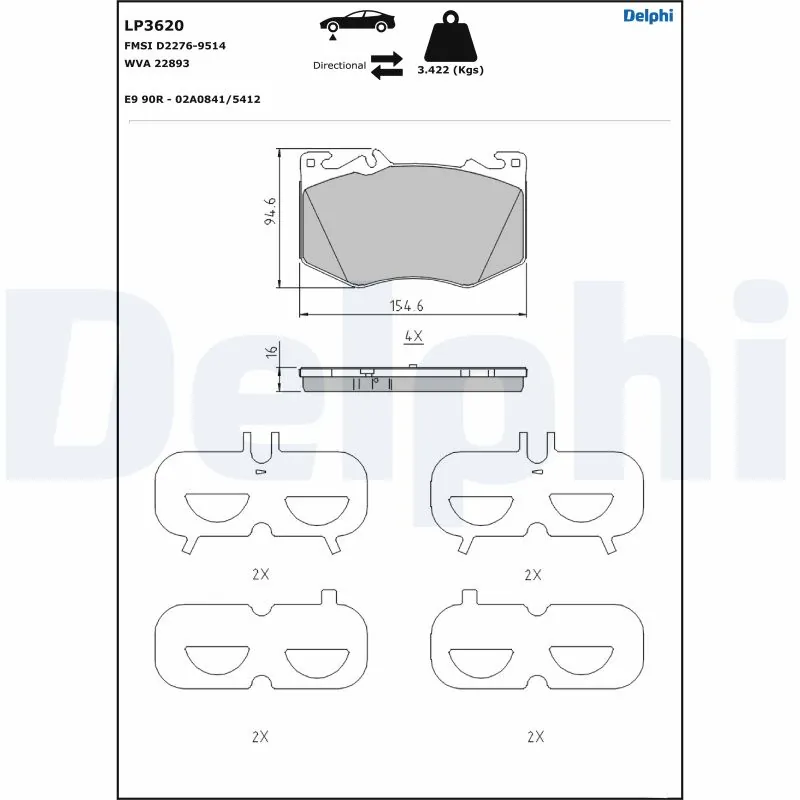 Brake Pad Set, disc brake