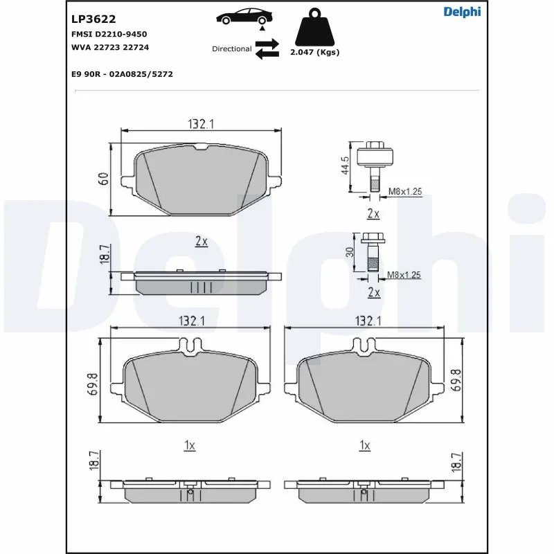 Brake Pad Set, disc brake