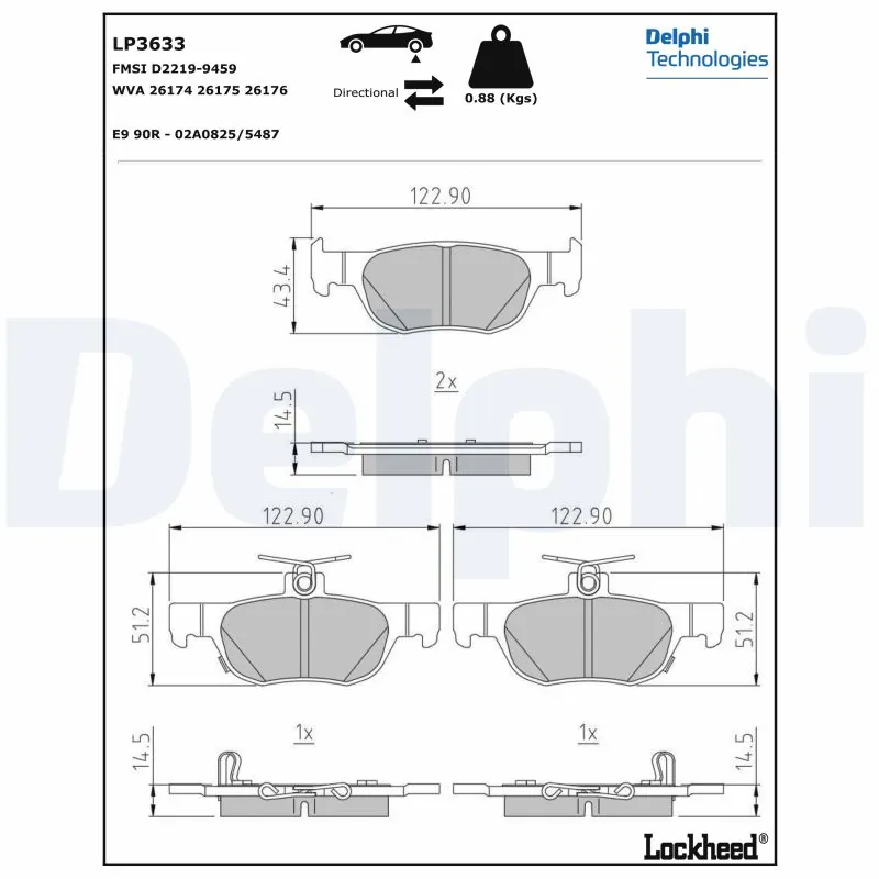 Brake Pad Set, disc brake