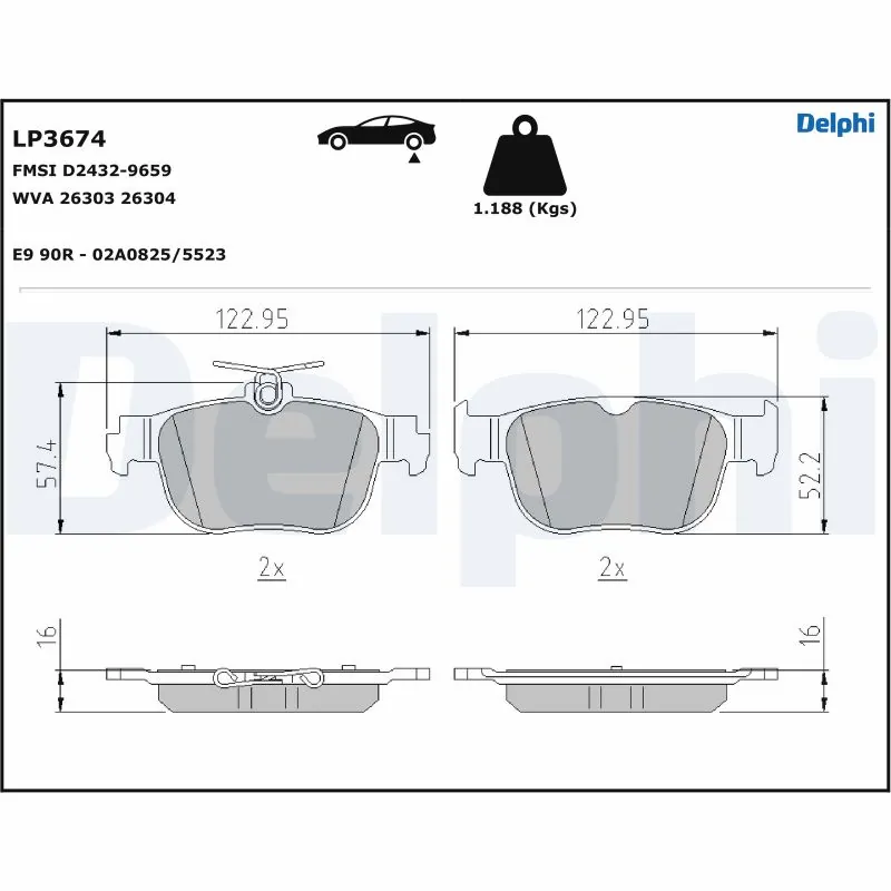 Brake Pad Set, disc brake