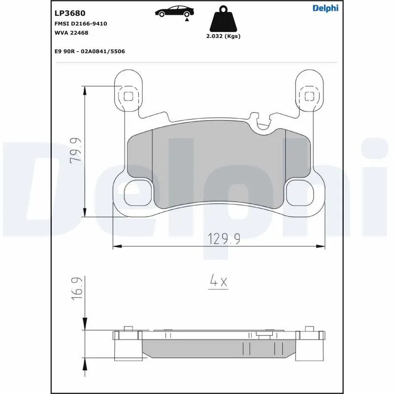 Brake Pad Set, disc brake