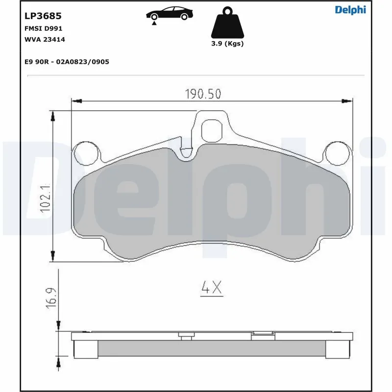 Brake Pad Set, disc brake