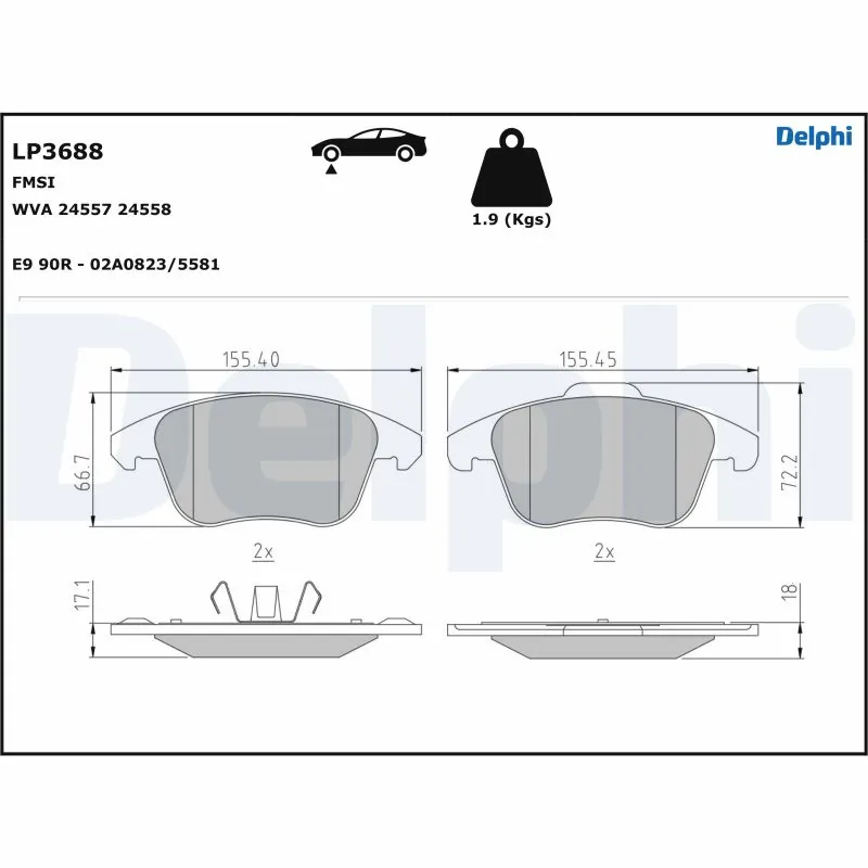 Brake Pad Set, disc brake