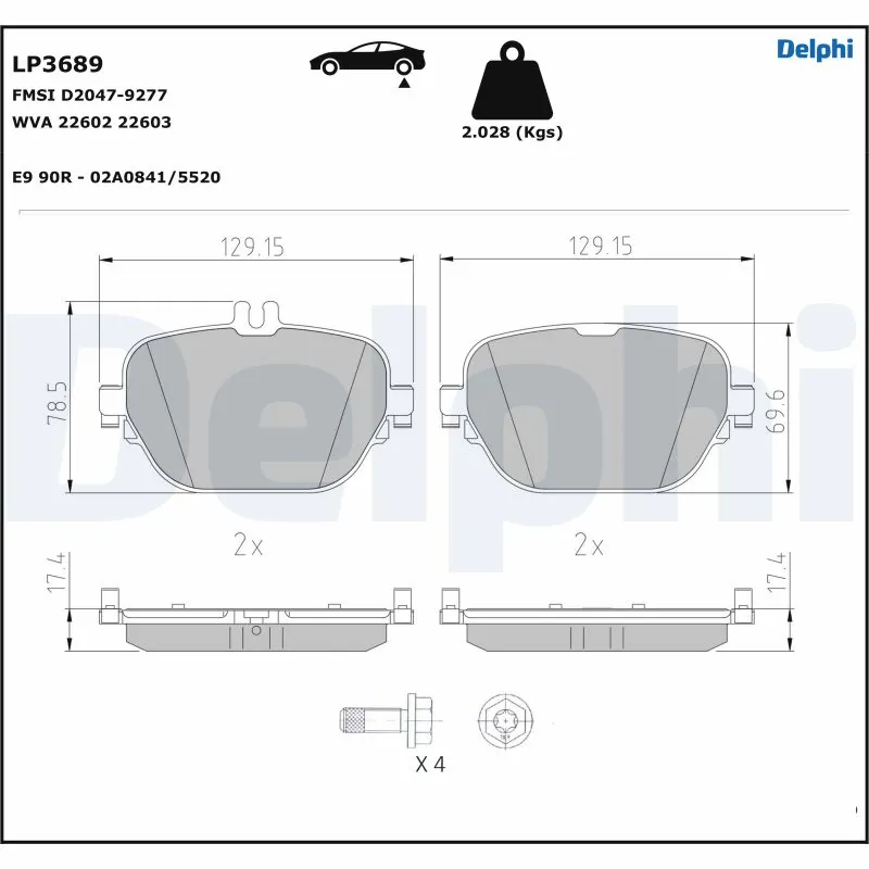 Brake Pad Set, disc brake