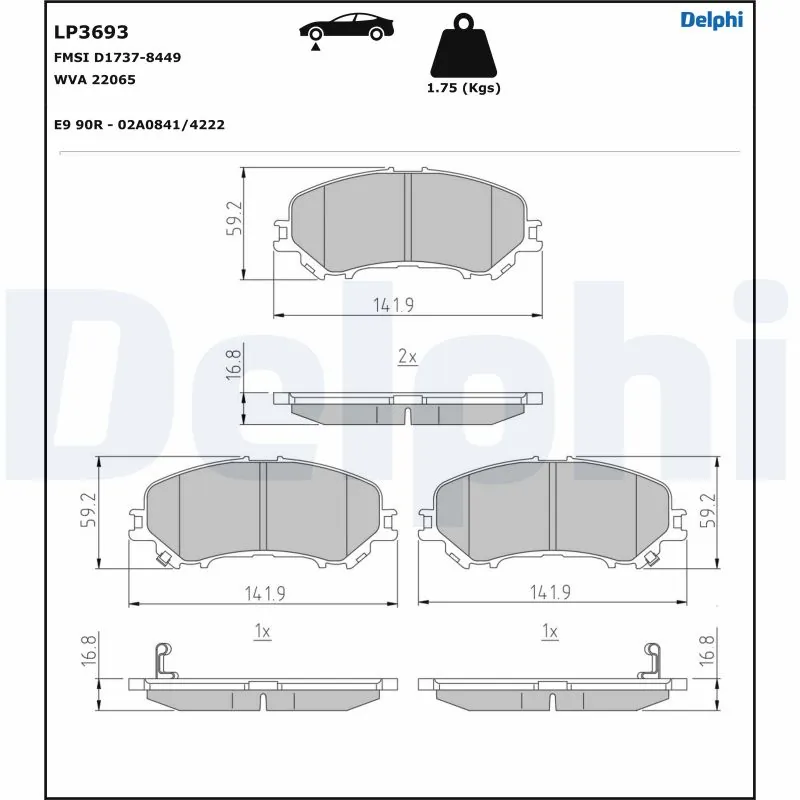 Brake Pad Set, disc brake