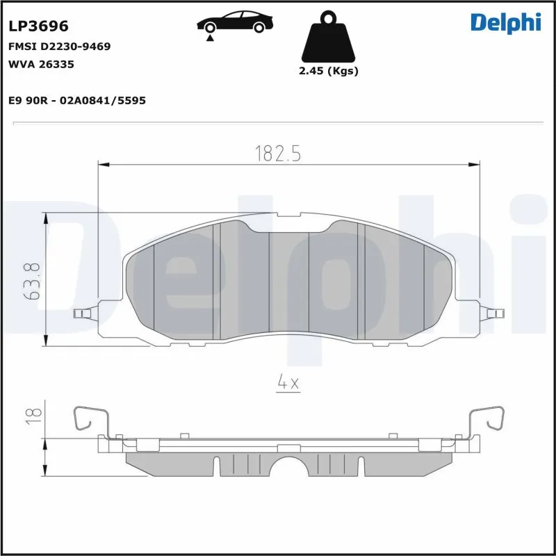 Brake Pad Set, disc brake