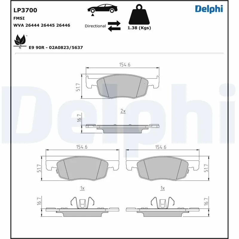 Brake Pad Set, disc brake