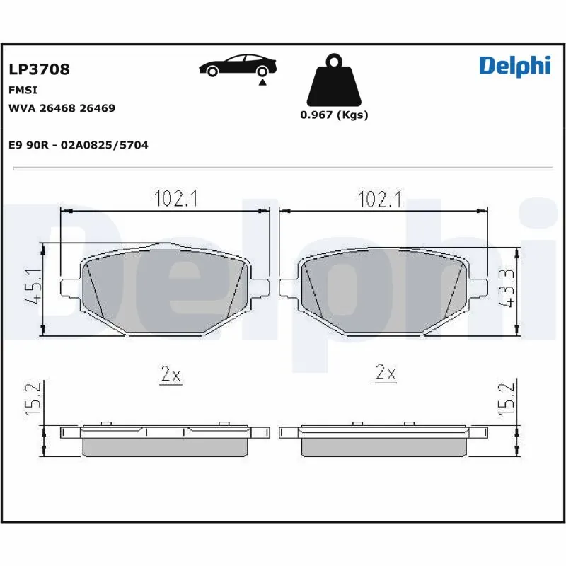 Brake Pad Set, disc brake