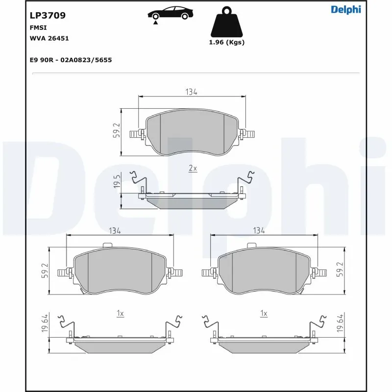 Brake Pad Set, disc brake