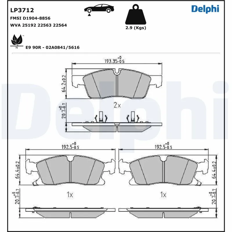 Brake Pad Set, disc brake