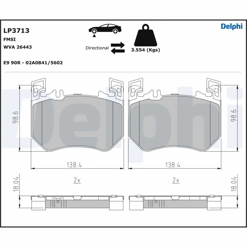 Brake Pad Set, disc brake
