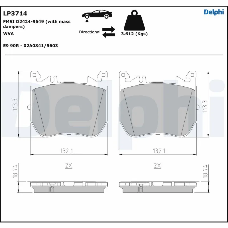 Brake Pad Set, disc brake