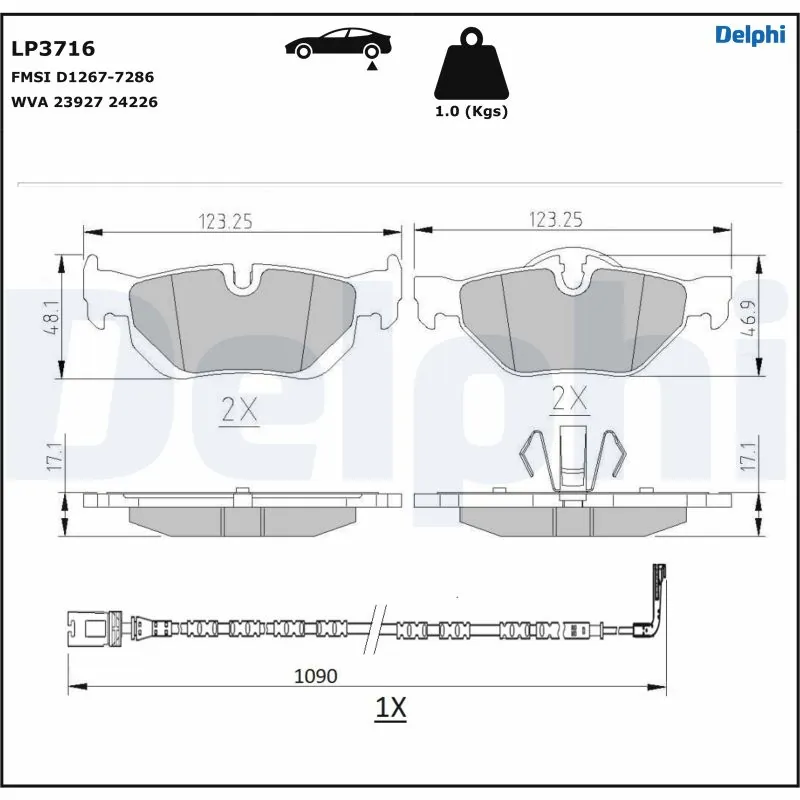 Brake Pad Set, disc brake