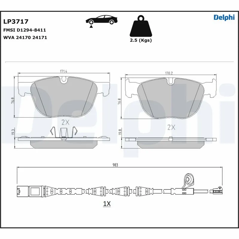 Brake Pad Set, disc brake