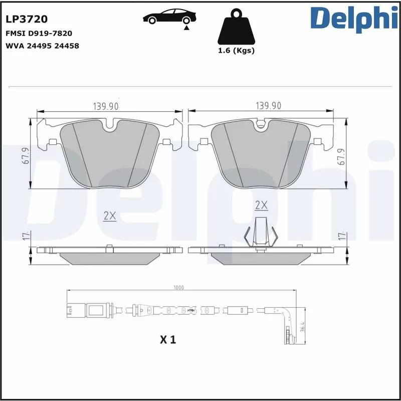 Brake Pad Set, disc brake