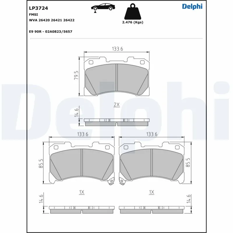 Brake Pad Set, disc brake