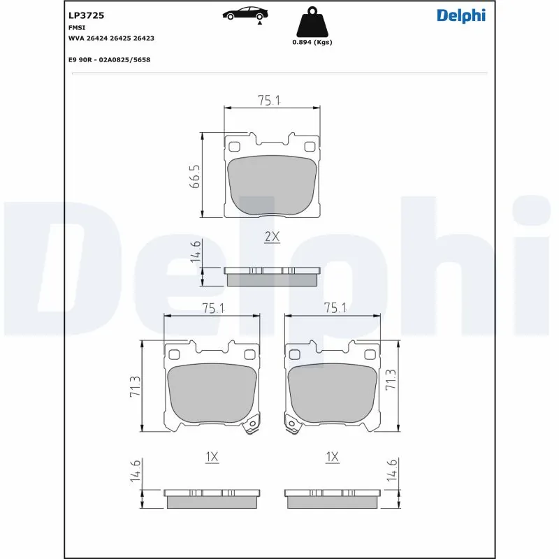 Brake Pad Set, disc brake