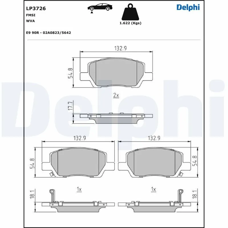 Brake Pad Set, disc brake