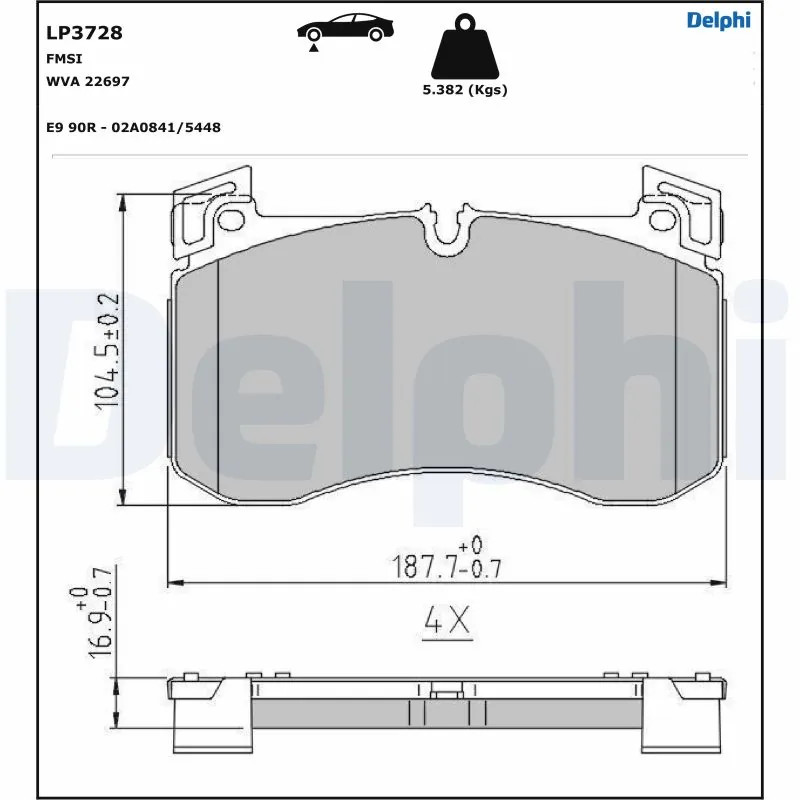 Brake Pad Set, disc brake