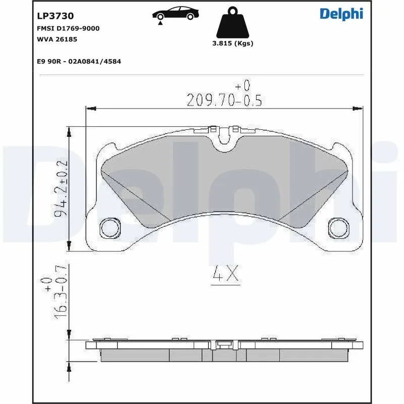 Brake Pad Set, disc brake