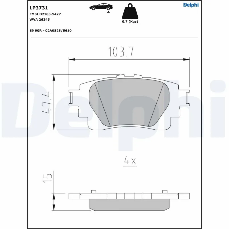 Brake Pad Set, disc brake