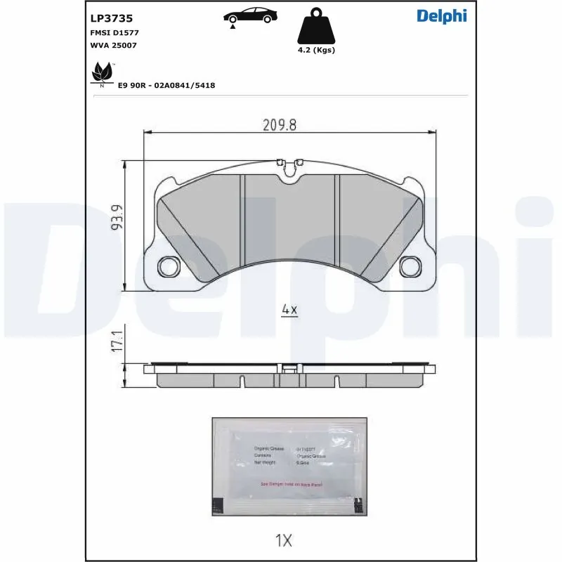 Brake Pad Set, disc brake