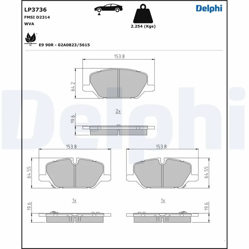 Brake Pad Set, disc brake