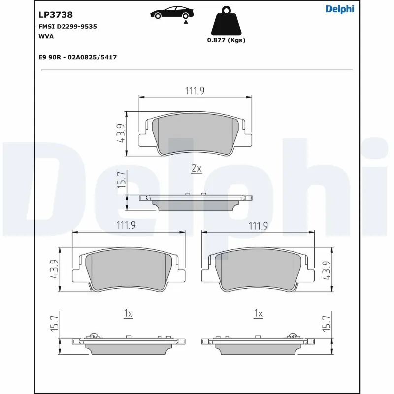 Brake Pad Set, disc brake