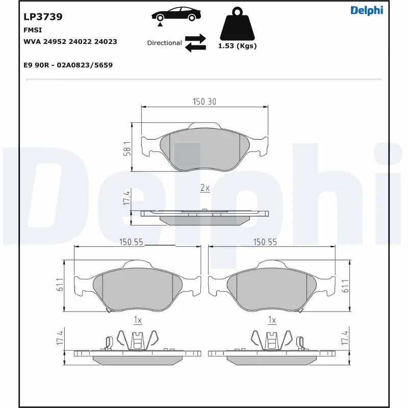 Brake Pad Set, disc brake