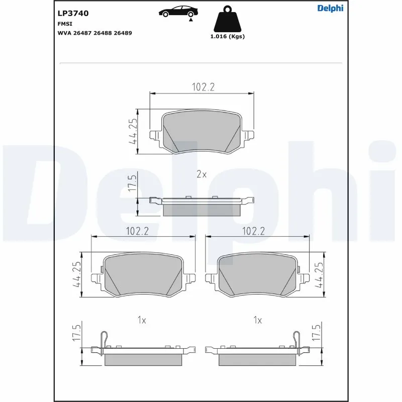 Brake Pad Set, disc brake