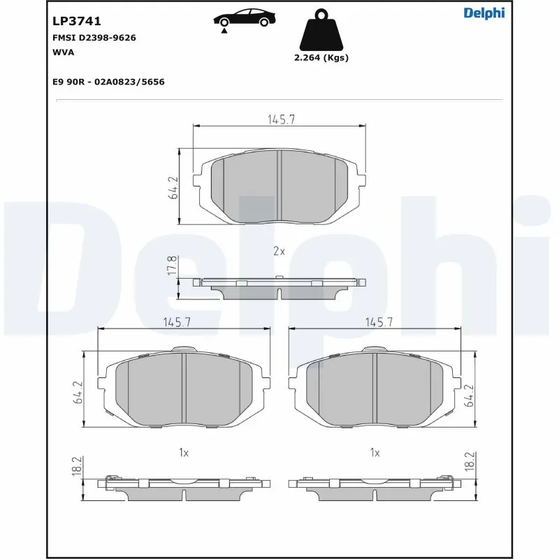 Brake Pad Set, disc brake