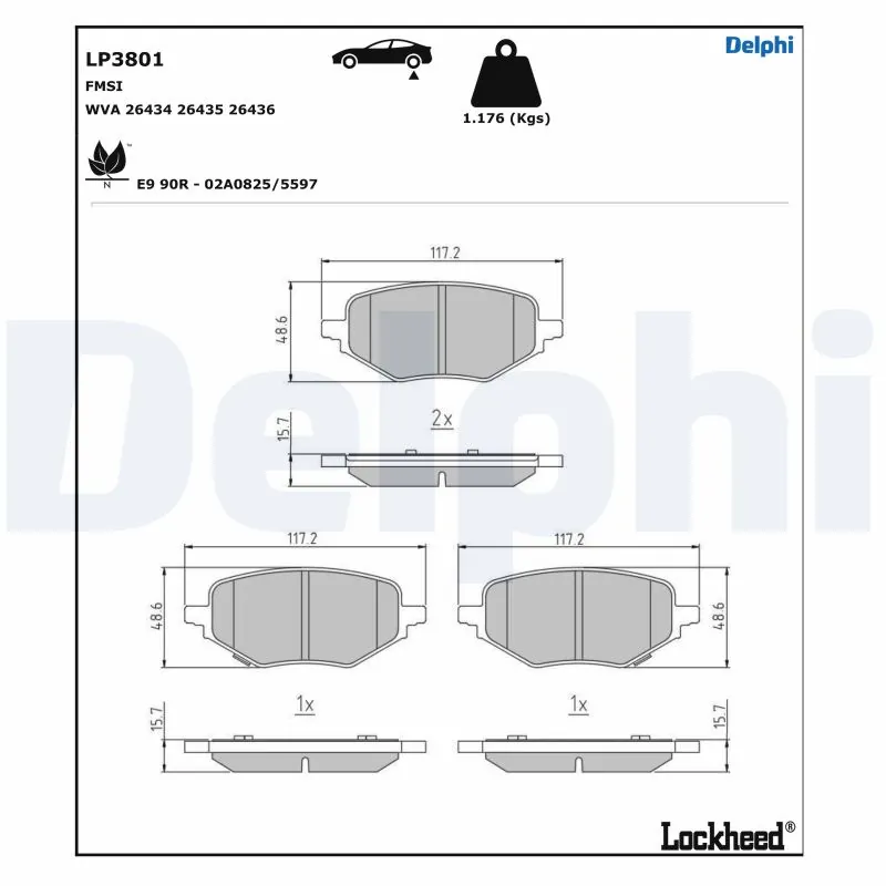Brake Pad Set, disc brake