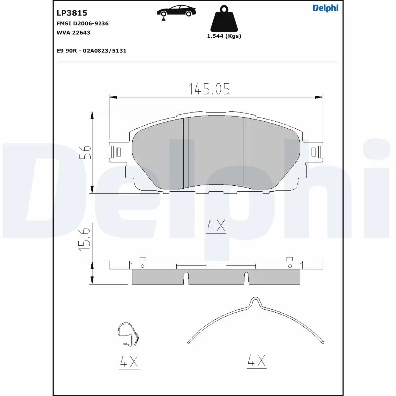 Brake Pad Set, disc brake