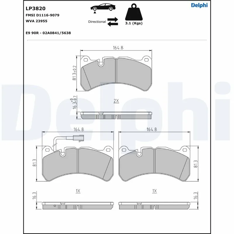 Brake Pad Set, disc brake