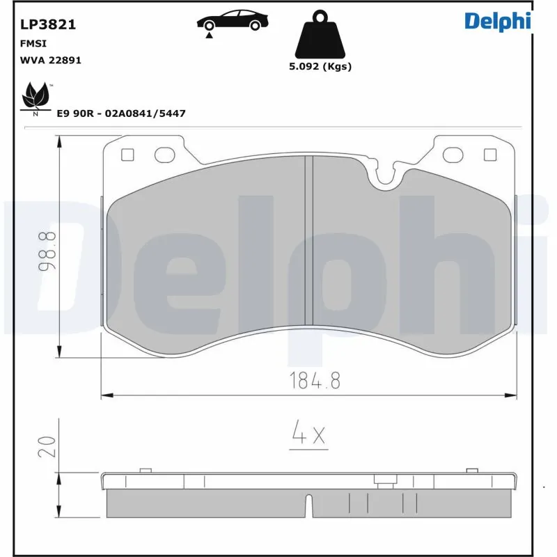 Brake Pad Set, disc brake