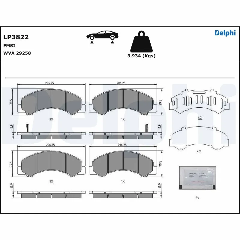 Brake Pad Set, disc brake
