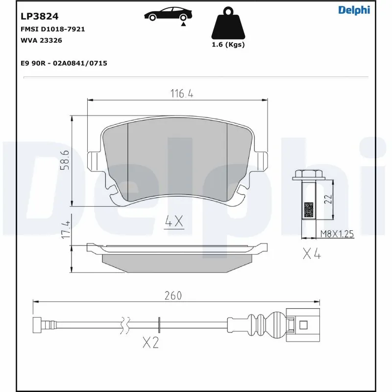 Brake Pad Set, disc brake