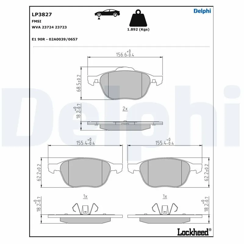 Brake Pad Set, disc brake