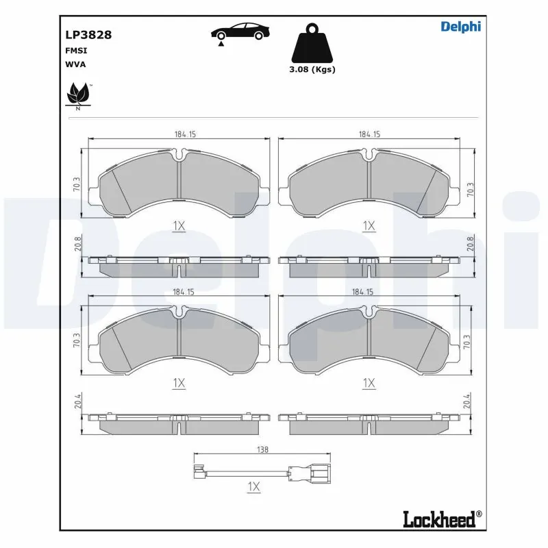 Brake Pad Set, disc brake